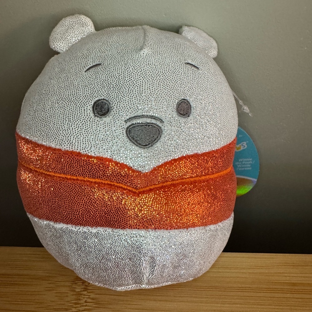 Squishmallows Disney Winnie The Pooh 100th Anniversary 5 Inch NWT Silver